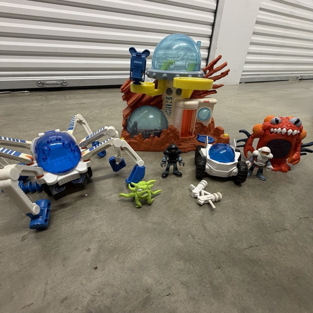 Fisher Price Imaginext Alpha Explorer Mars Base Rover Spider Vehicle Alien‎